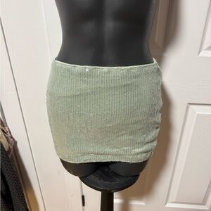 Elegant Green Women's Skirt